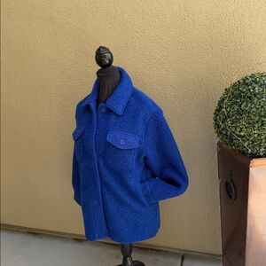 Women's Blue Pea Coat